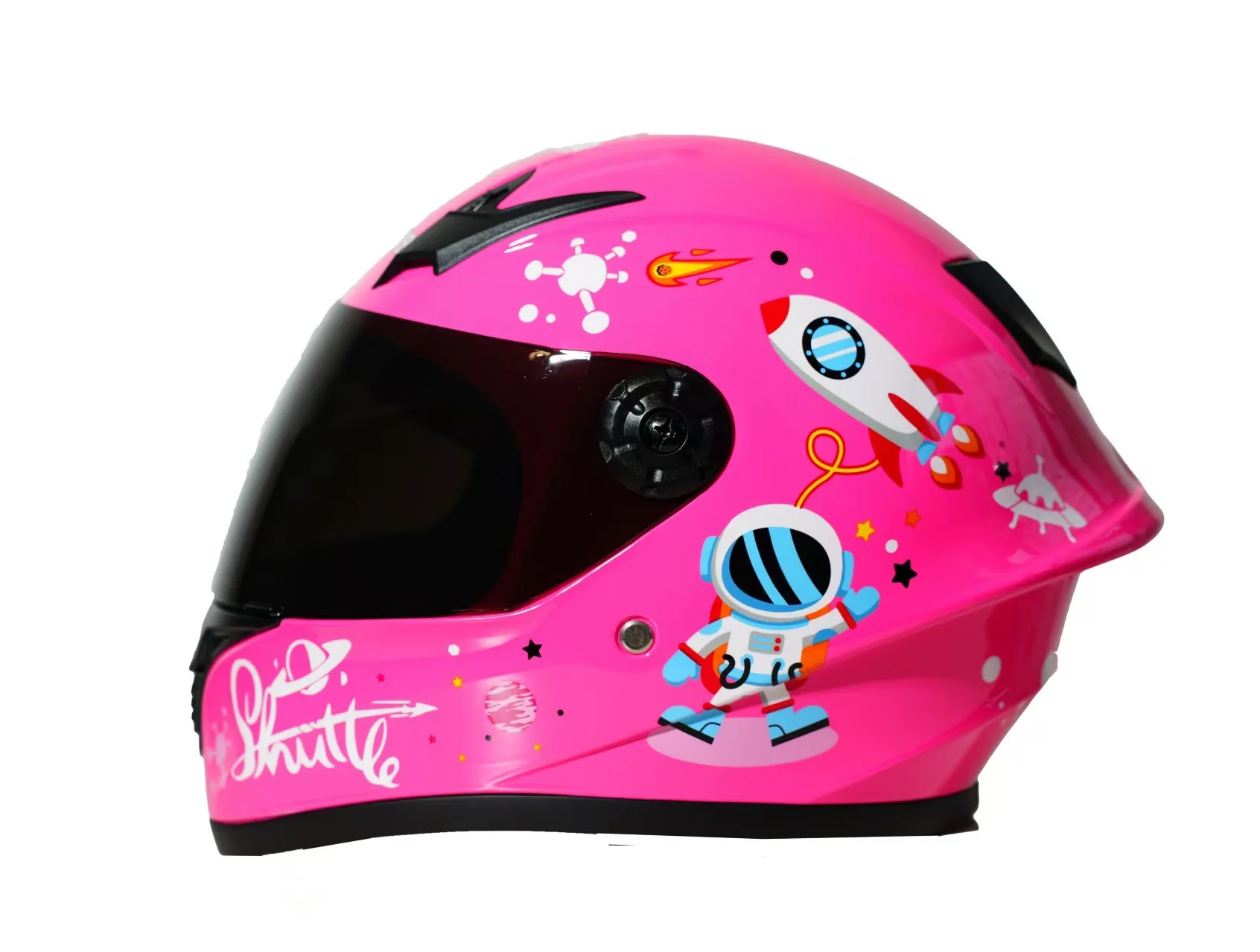 Nieuwe schattige kinderhelm veiligheid kind volledig gezicht voor 4-seizoenen buitensporten rijden verstelbare hoofd fiets motorfiets kinderhelm