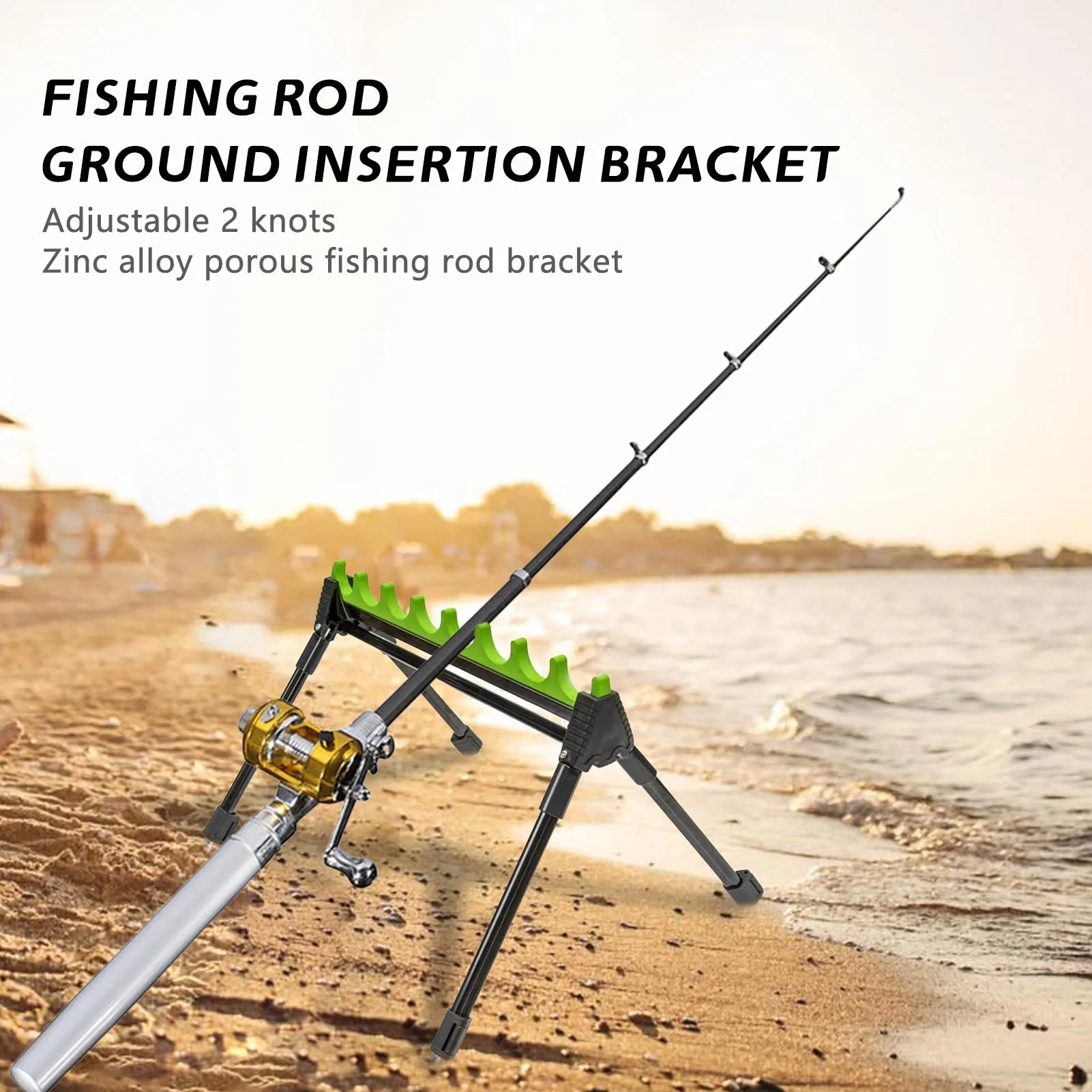 

Portable Telescopic Fishing Rod Support Zinc Alloy Porous Fishing Rod Bracket Universal Fish Pole Rack Fishing Accessories
