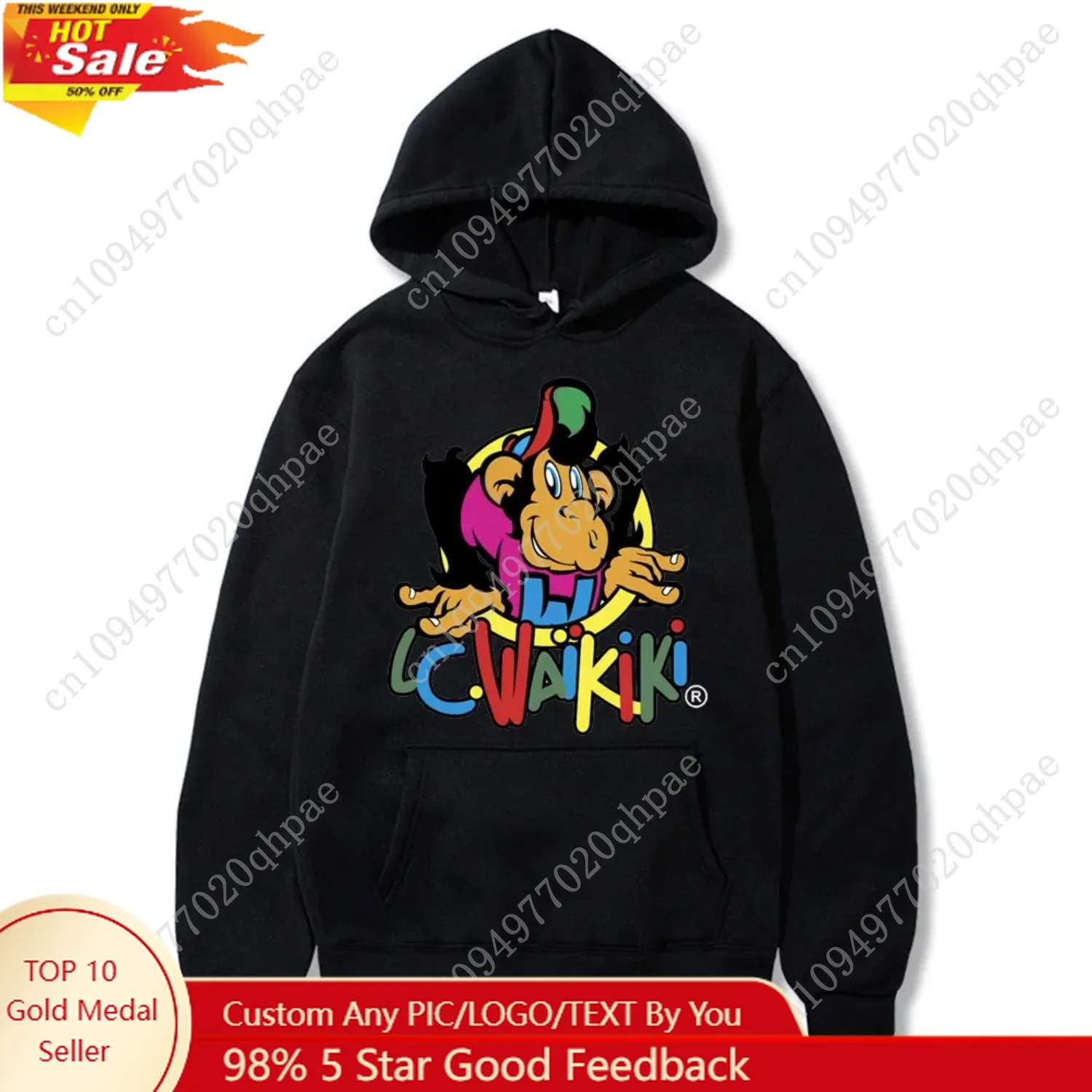 

Lc Waikiki Monkey Merchandise Hoodie Men Women Fashion Brand Anime Sweatshirt Monkey Funny Graphic Print Hoodies Man Sweatshirts