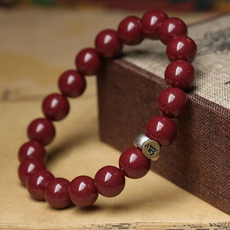 

Браслет из натуральной киновари со знаком зодиака, стерлинговое серебро S925, винтажный защитный амулет, ювелирные изделия на китайский год рождения, духовный подарок унисекс