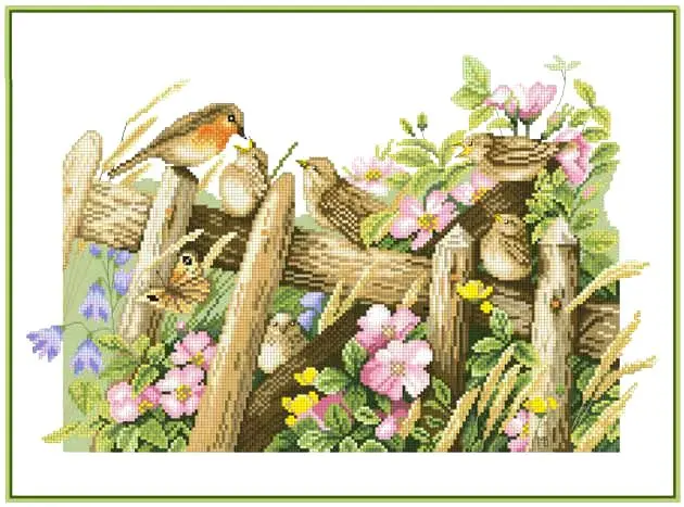 Cross Stitch Ecological Cotton Thread Embroidery, Home Decoration, Hanging Painting Gift, LA 35162