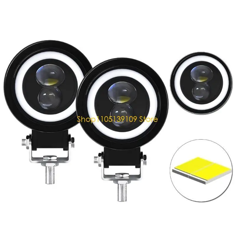 

Motorcycle Headlight Bulb Waterproof Working Spot Light Driving Lamp 6000K 9-30V