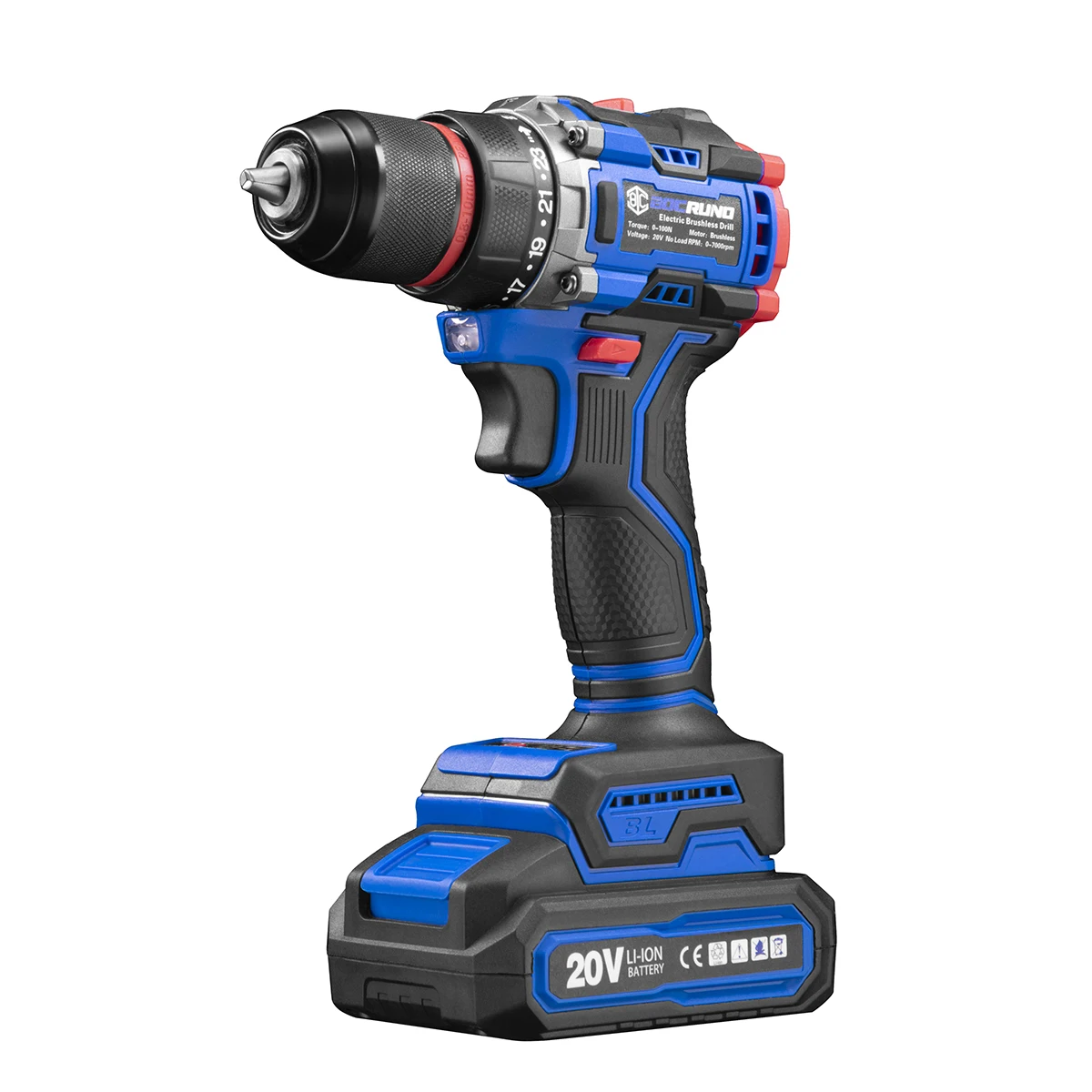 

New Designed Cordless Brushless Rechargeable Electric Drill for Convenient to Carry