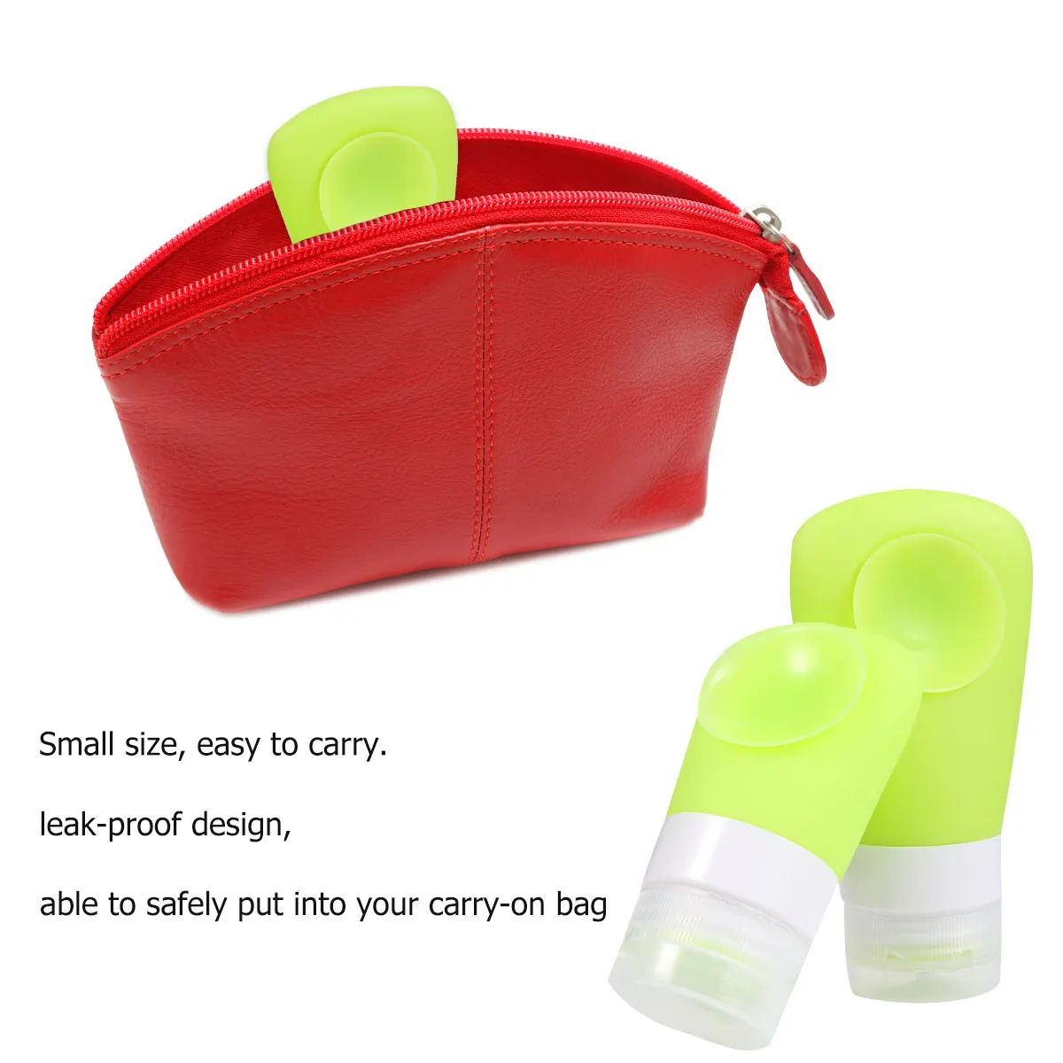 

Silica Gel Toiletry Bottles Travel Lotion Containers Leakproof Empty Storage Sub Packaging Emulsion Durable for Makeup