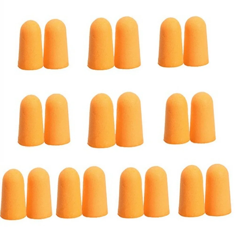 10 paia di tappi per le orecchie in memory foam protezione protezione dal rumore nessun strappo resistente allo sporco flessibile lavoro studio resto sonno antirumore russare