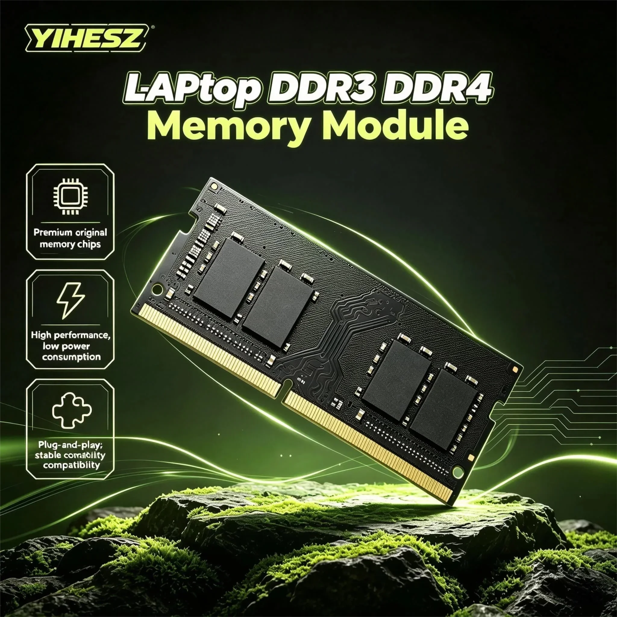 Brand New Laptop RAM DDR4 DDR3L SODIMM Memory 16GB 8GB 4GB 3200 2666 2400 1600MHz 260 204 Pin 1.2V 1.35V Notebook Game office