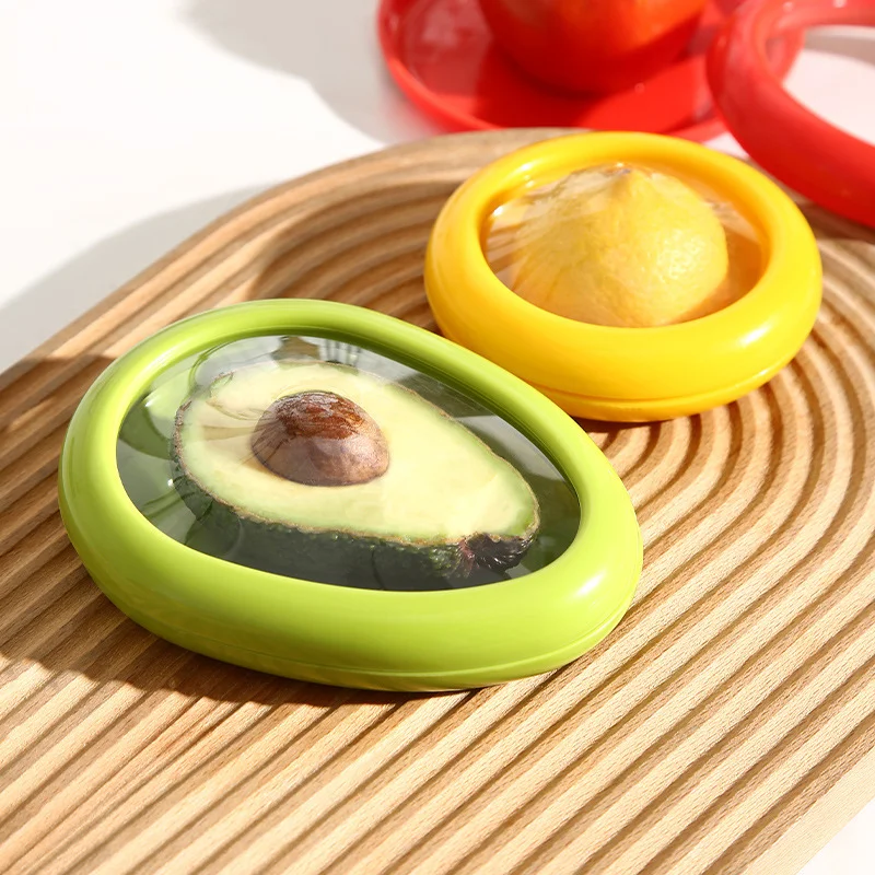 8Pcs Reusable Fruit Vegetable Saver Covers Vacuum Sealing Kitchen Organizer Fresh-Keeping Airtight Container Kitchen Gadget Sets