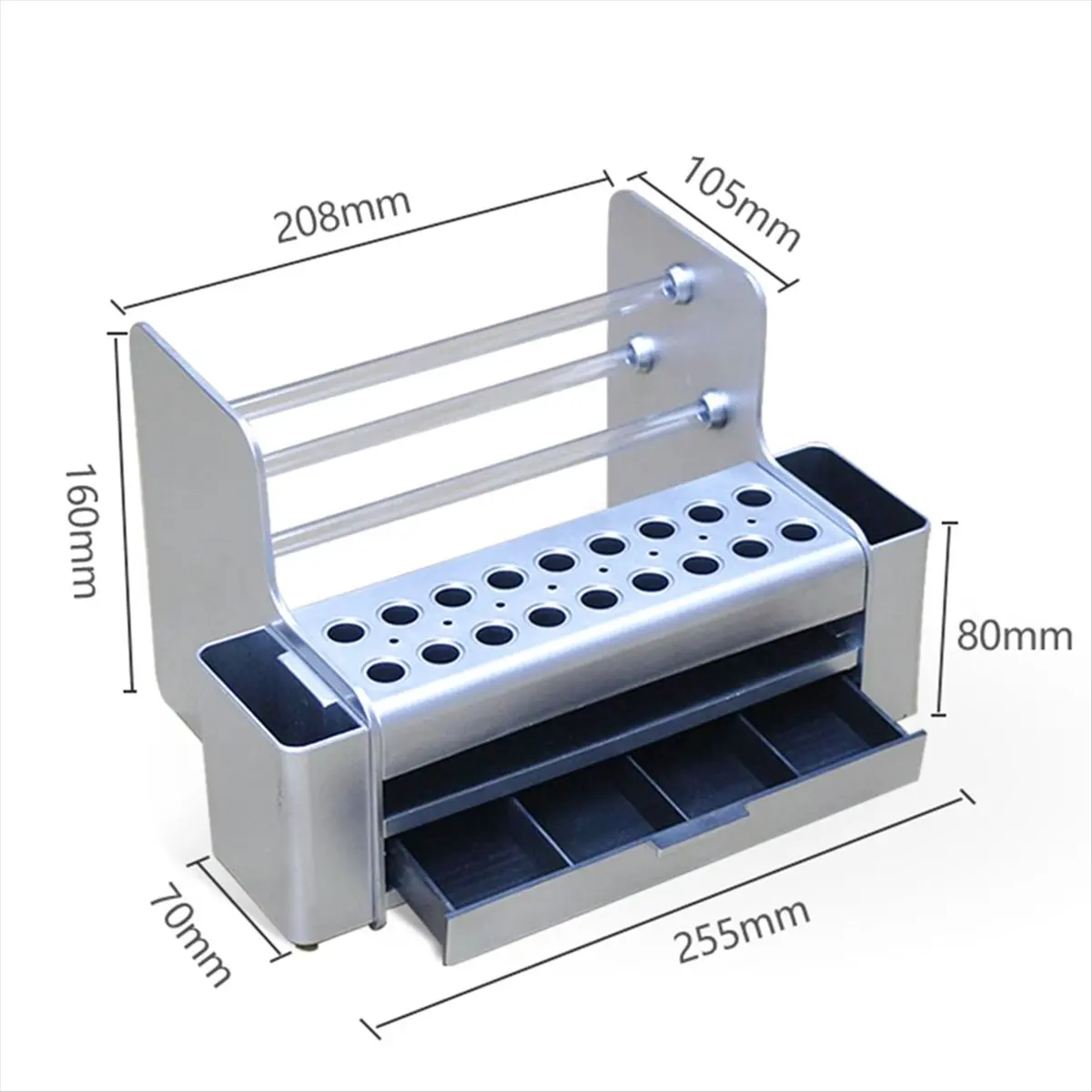 Screwdriver Storage Rack Holder Multifunctional Organizer RC Repair Tools Kit Desktop Stand for Hex Screw Driver-A73M view 3