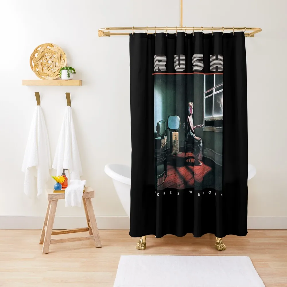 

Vintage 1985 Rúsh Power Windows Tour Basic Novelty Tees Graphics Female Cotton Printed Awesome Birthday Shower Curtain