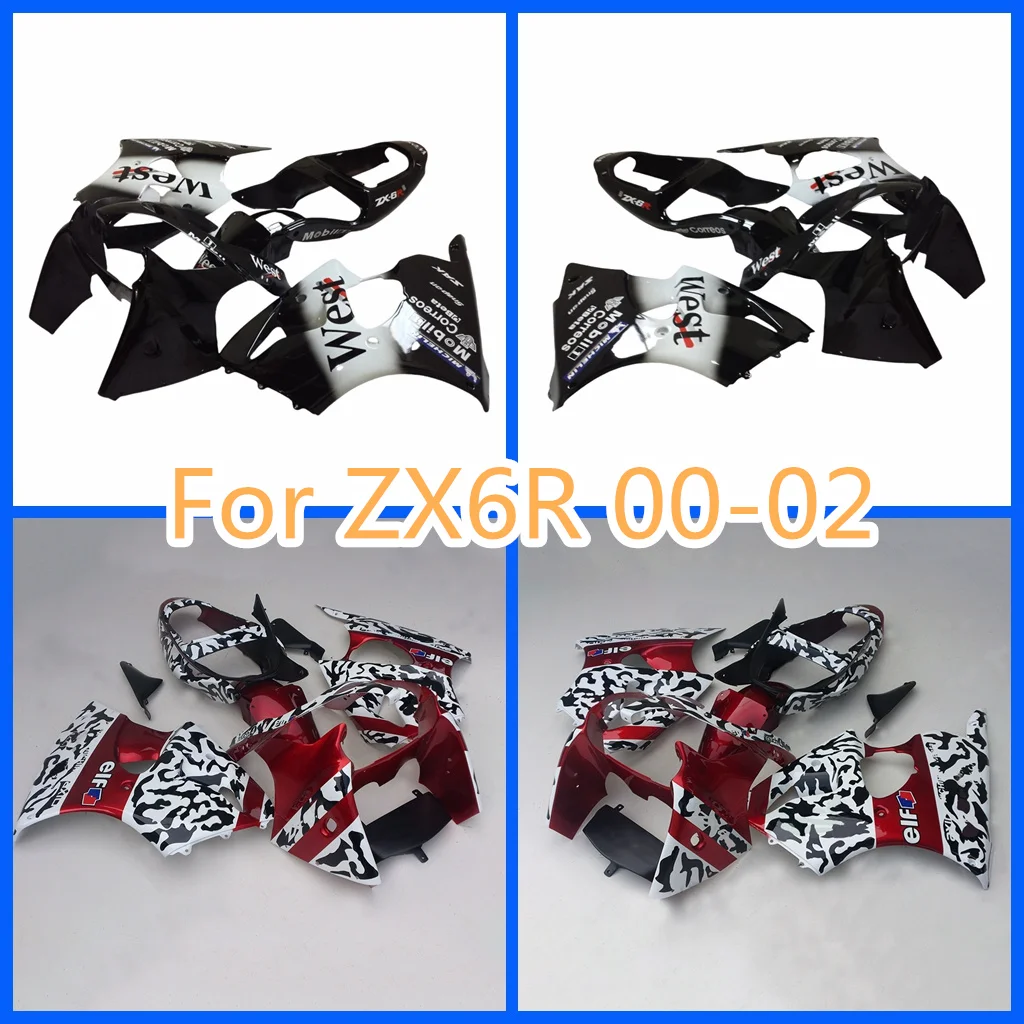 

Plastic kit for Kawasaki 00-02 2000 2001 2002 ZX-6R ZZR600 2005-2008 Motorcycle Fairings Set Bodywork Parts