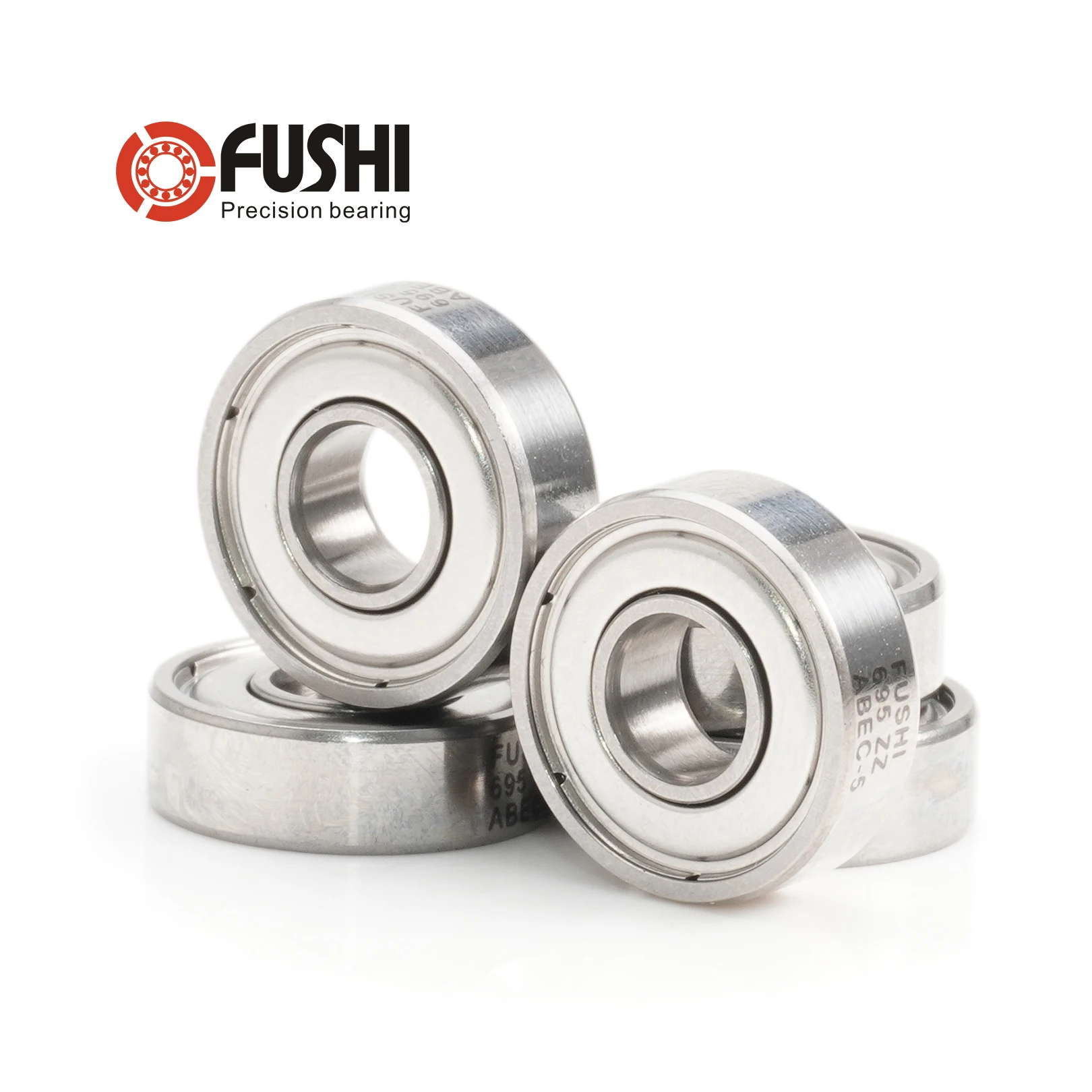 

FUSHI 695zz 695 2rs Подшипник 5x13x4 мм 10 шт. Нержавеющая сталь S695zz Фланец F695 2rs Подшипник для 3D-принтера VORON, радиоуправляемый автомобиль