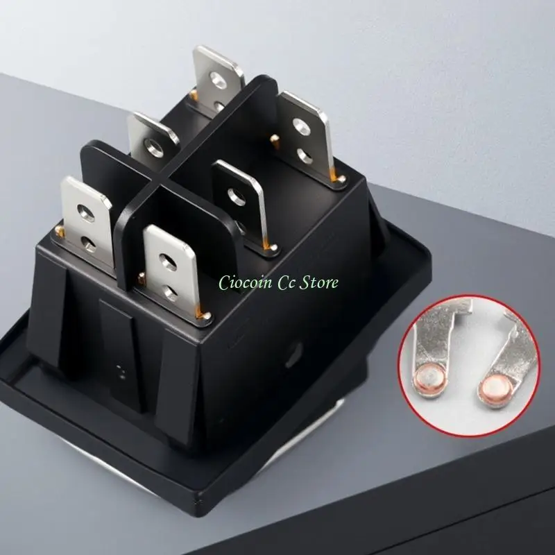 

X90F 6 Pin Toggle Switches 16A/220V LED Lighted Rocker Switches for Marine Boats