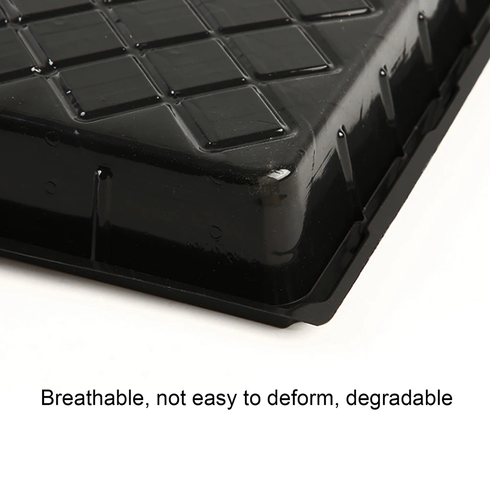 

4Pcs Plastic Nursery Trays Lightweight Durable Sprouter Tray Environmentally Friendly Home Gardening Tray Grower