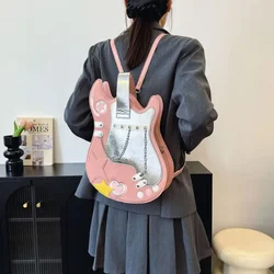 Hit Color Guitar Ita Bolsos Mujer Sweet Heart Star Bag Chain Shoulder Bags Personality Sac Femme Multi-function Original Bolsas