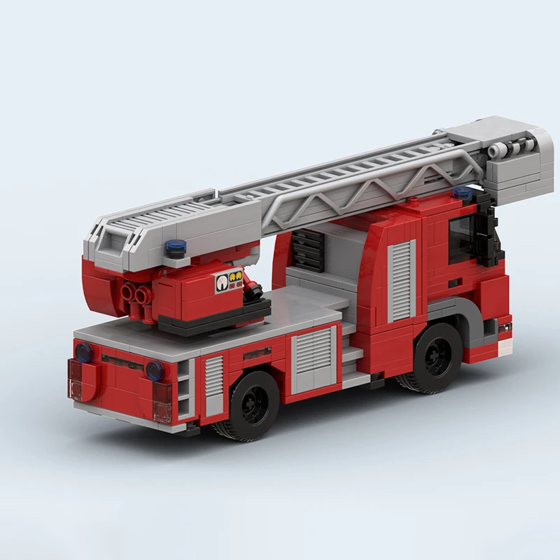 MOC Hot Selling Bricks City Fire Engine Building Block Model Kits DIY Originality Puzzle Assembling Display Toys Christmas Gifts