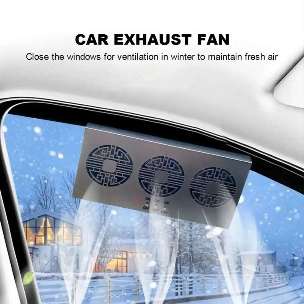 Solar Powered Solar Powered Car Fan Vehicle Cooling Exhaust Function Car Exhaust Fan Energy Saving Cooling Fan Interior Use