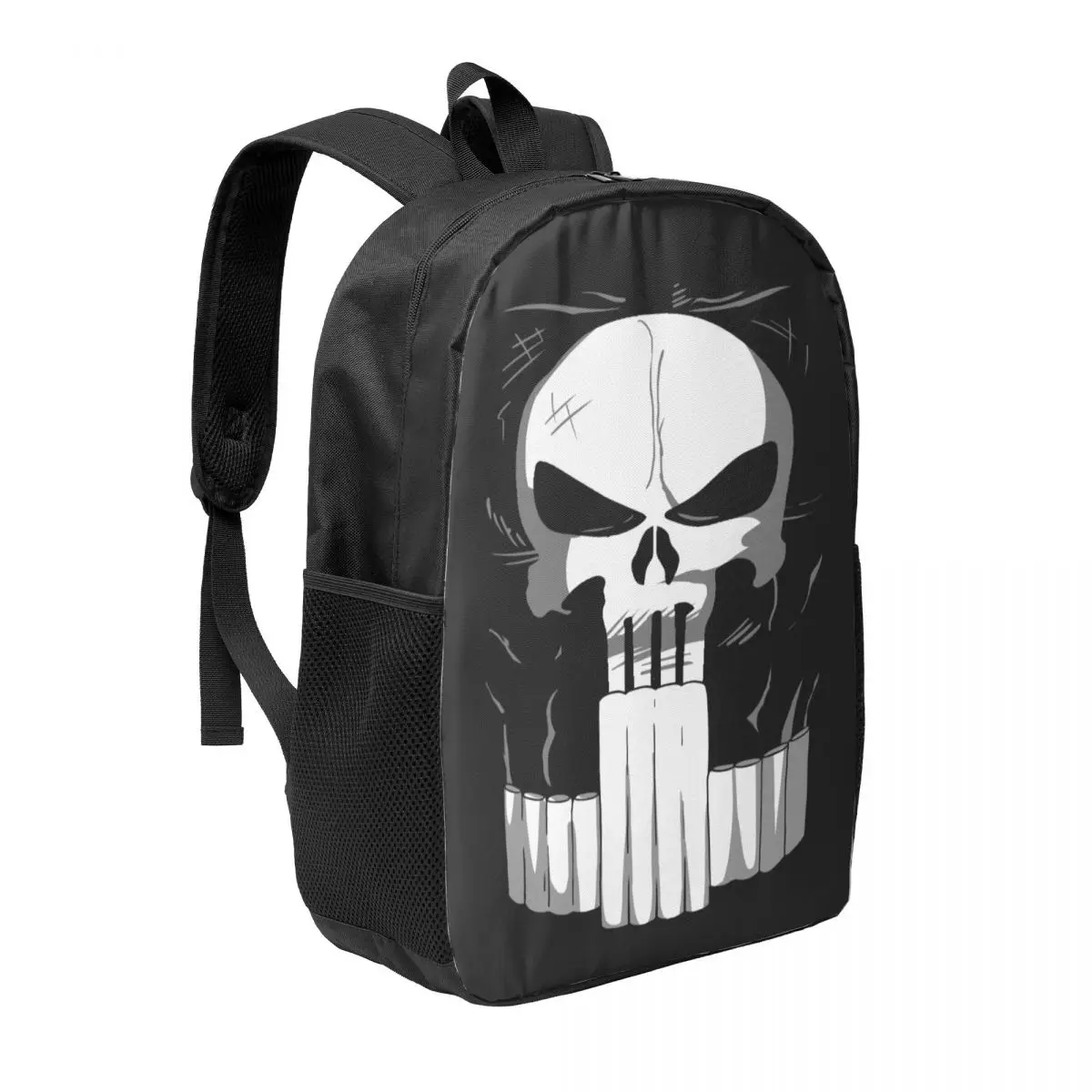 Custom Punisher Suit Travel Backpack Women Men School Computer Bookbag College Student Daypack Bags