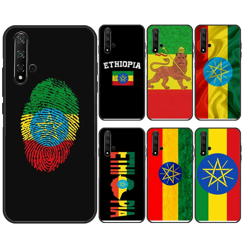 Ethiopia Flag Cover For Huawei Nova Y91 Y90 Y70 Y60 Y61 9 10 SE 11i 8i 7i 3i 5T P30 P40 Lite P60 Pro Case