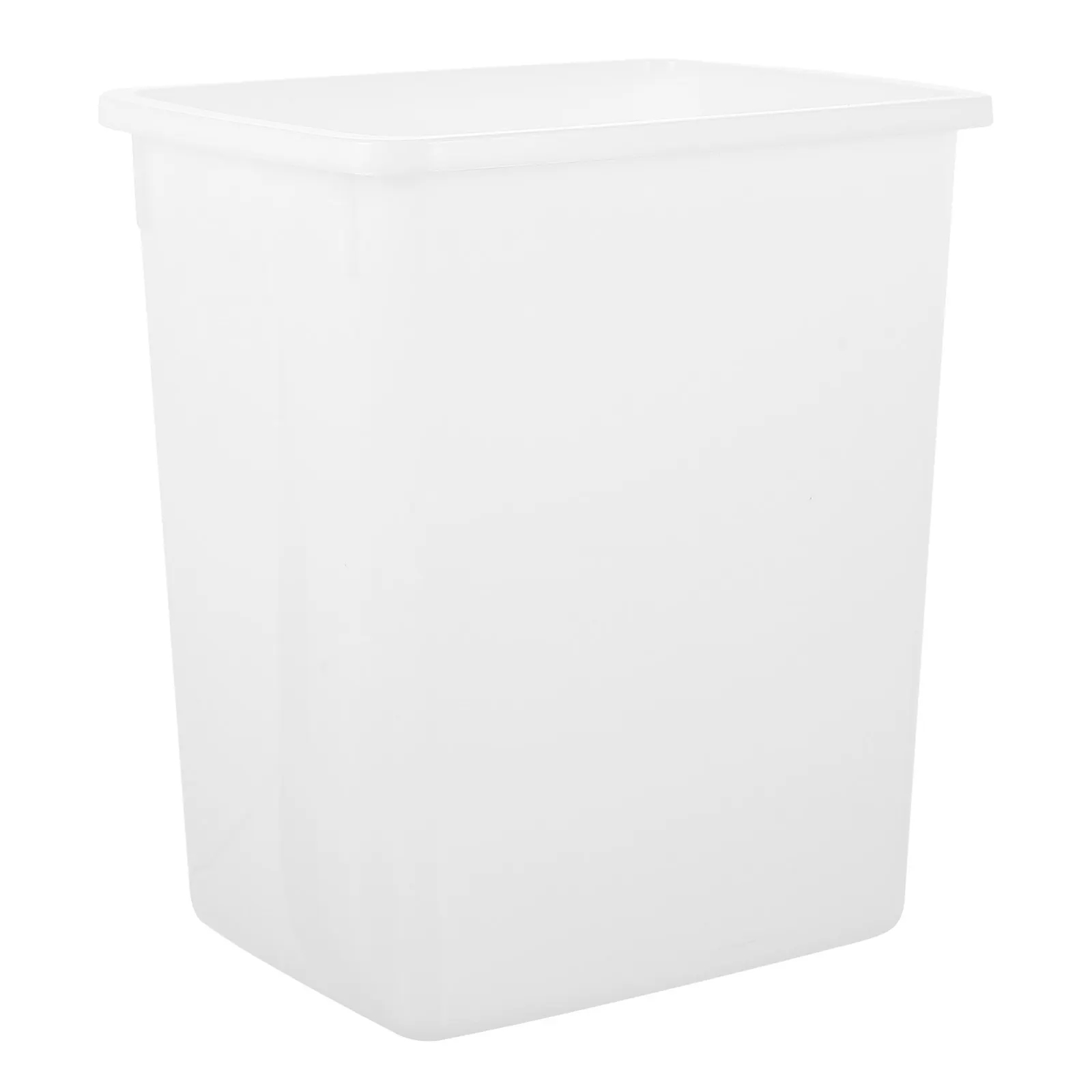 White Thickened Plastic Water Bucket – Food-Safe, Sturdy Handle, Heavy-Duty Storage Container for Milk & Liquids