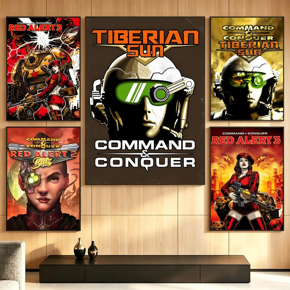game Command Conquer Poster Poster HD Printing Cozy Warm Style Home Decor Suitable for Living Room Bedroom Gift