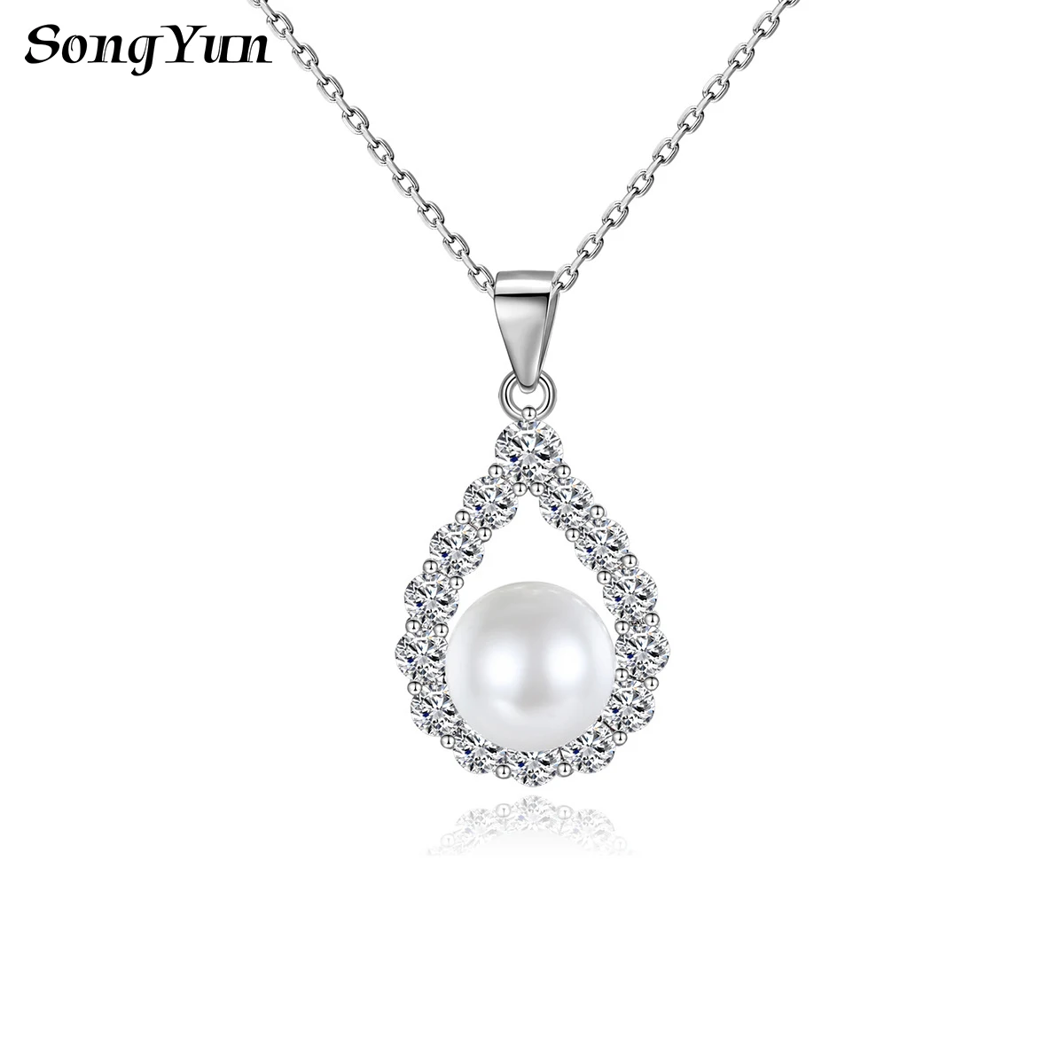 

SongYun Jewelry MHT Quality Brass Necklace Gold Chain CZ 7A Zircon Girlfriend Gift Statement Jewelry Women Necklaces Jewelry