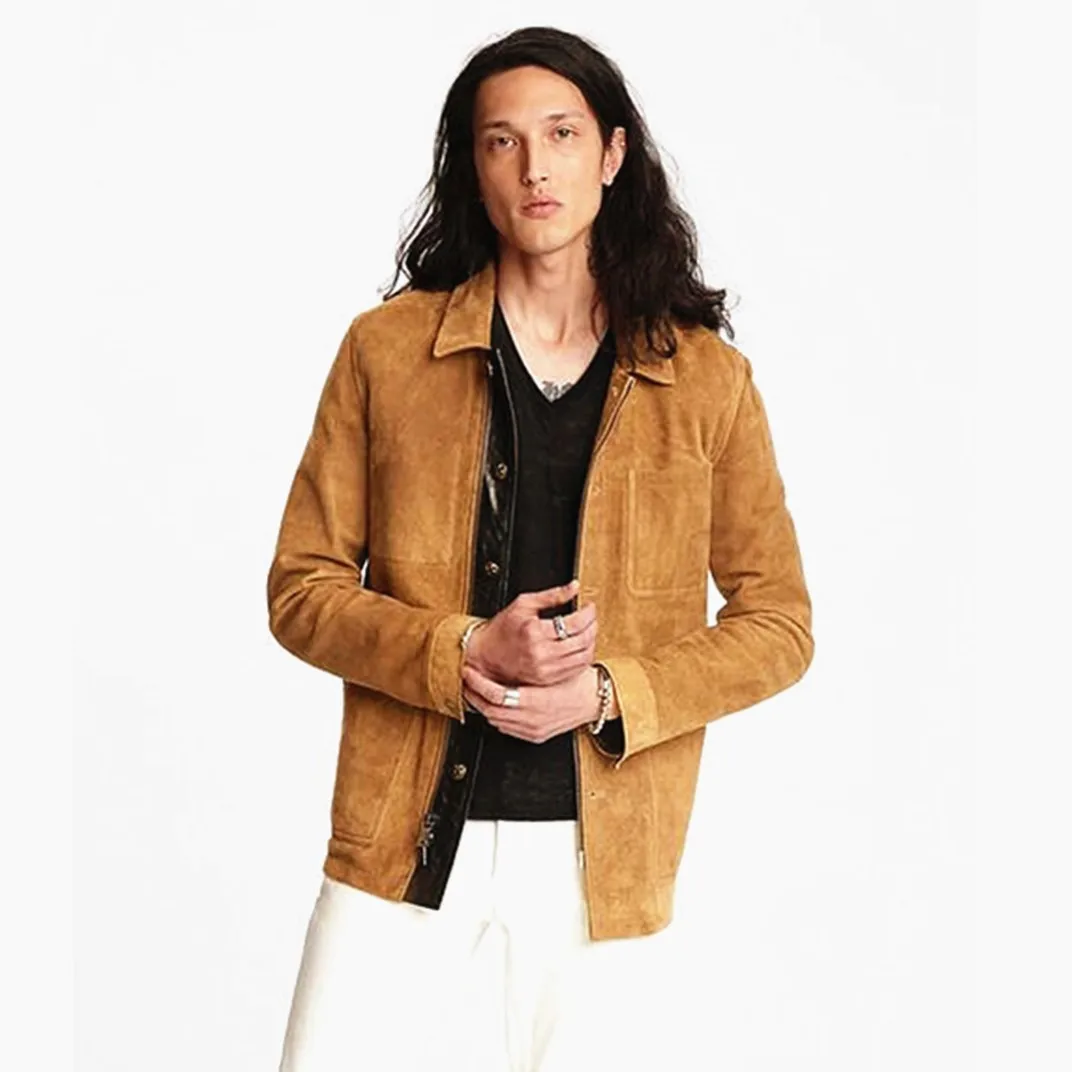 

Американская водокрашенная замша из старой козьей кожи