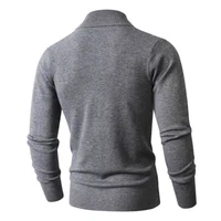 Animal Game Men's Zipper Cardigan Jackets Casual Woolen Sweater Turtleneck Knitwear Warm Jumper Cold Blouse Outdoor Sweatcoats 3