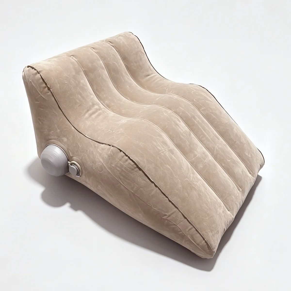 Inflatable Position Pillow for Adults Couples Intimate Support Pillow Flocked PVC Ergonomic Air Pillow Portable Bedroom Cushion