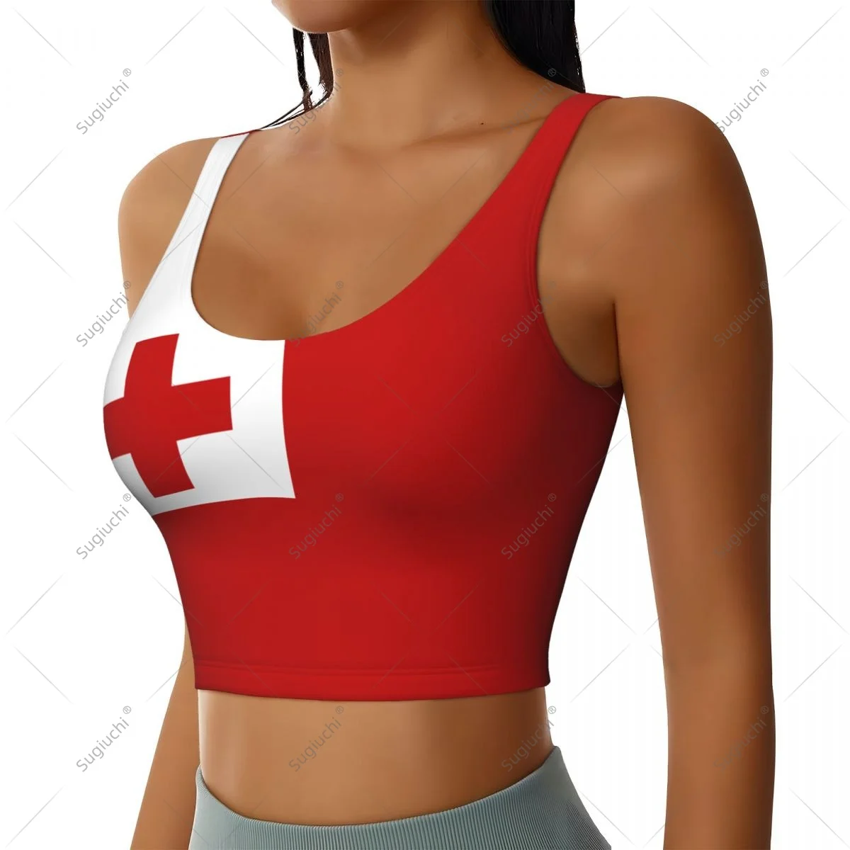 Tonga Flag Women Girl Activities Sports Vest for Female Yoga Vest Workout Vest Lightweight Trendy