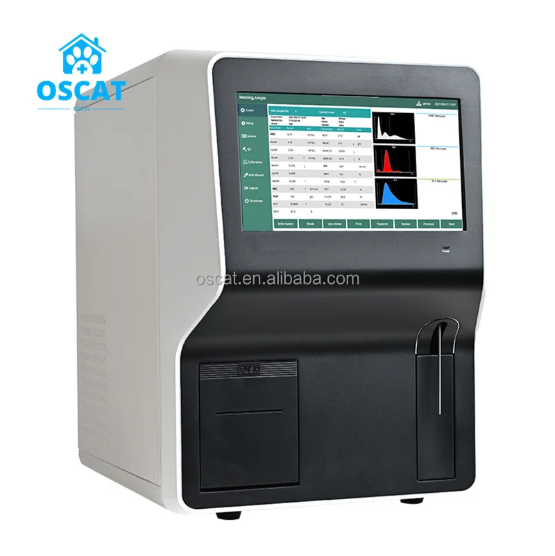 OSCAT veterinary equipment High Quality Lab  Cbc Vet Human Hematology Analyzer Blood Test Machine 3-part Hematology Analyzer