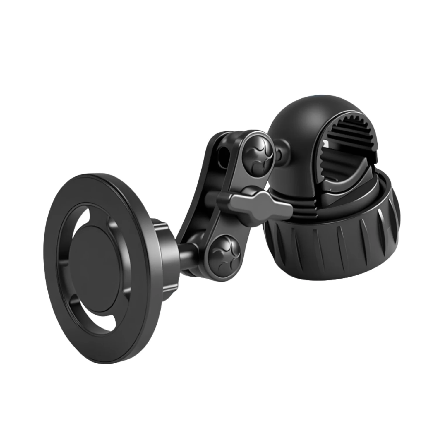 

Magnetic Phone Handlebar Clamp Mount with Metal long Arm For iPhone MagSafe phones, for Gym Bike Treadmill Fitness Equipment