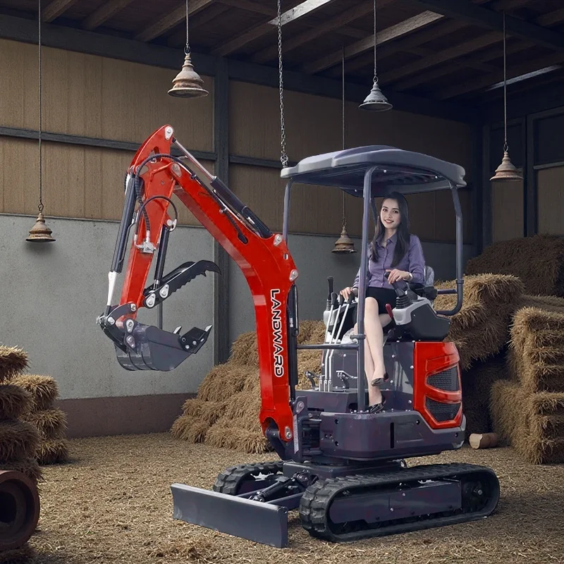 

New 1.8 Ton Crawler Small Excavator CE/EPA/EURO5 Hydraulic Small Micro Digger Machine Compact Excavators With Bucket Customized