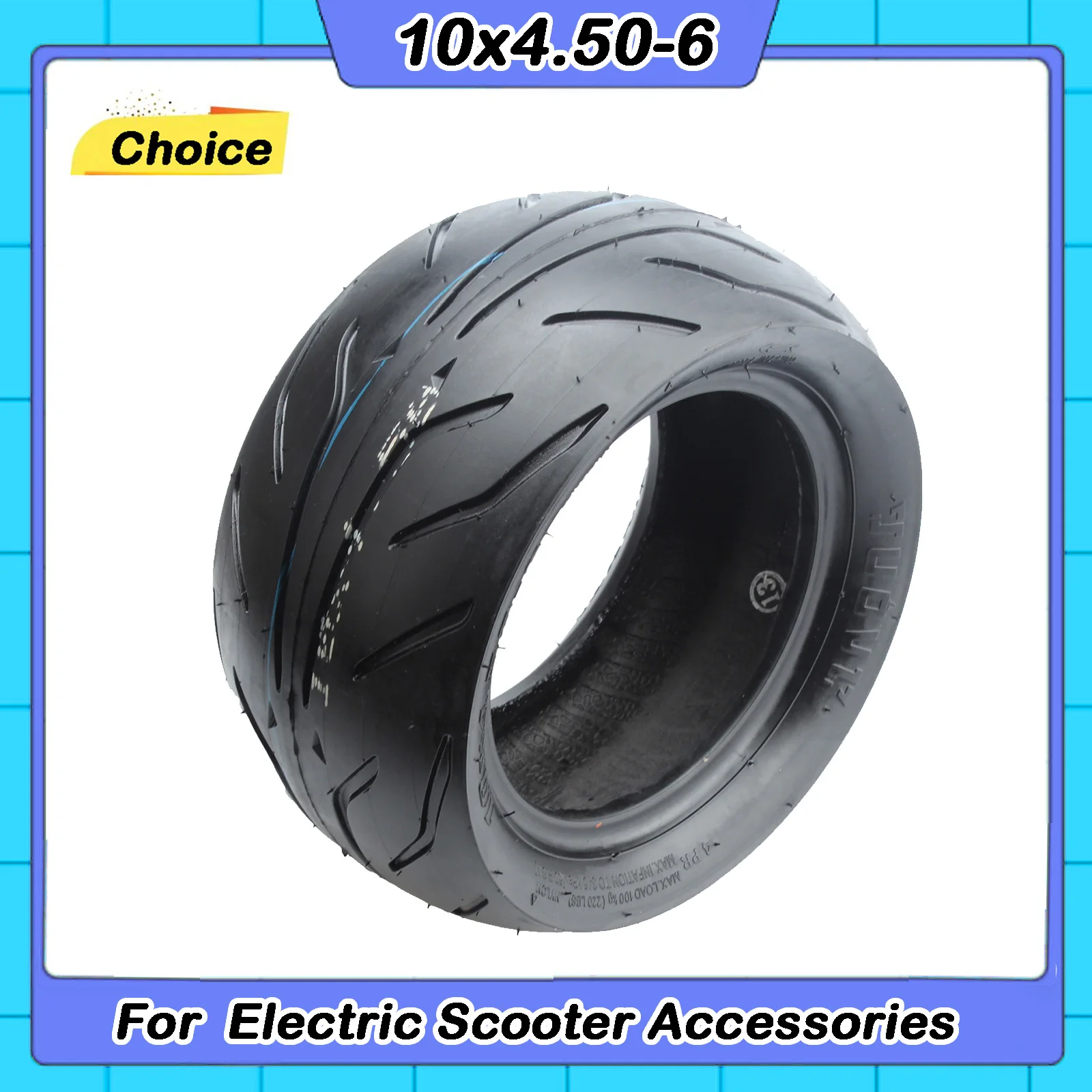 

Electric scooter 10x4.50-6 tubeless tires suitable fit for Scooter Bicycle Road Wheel parts