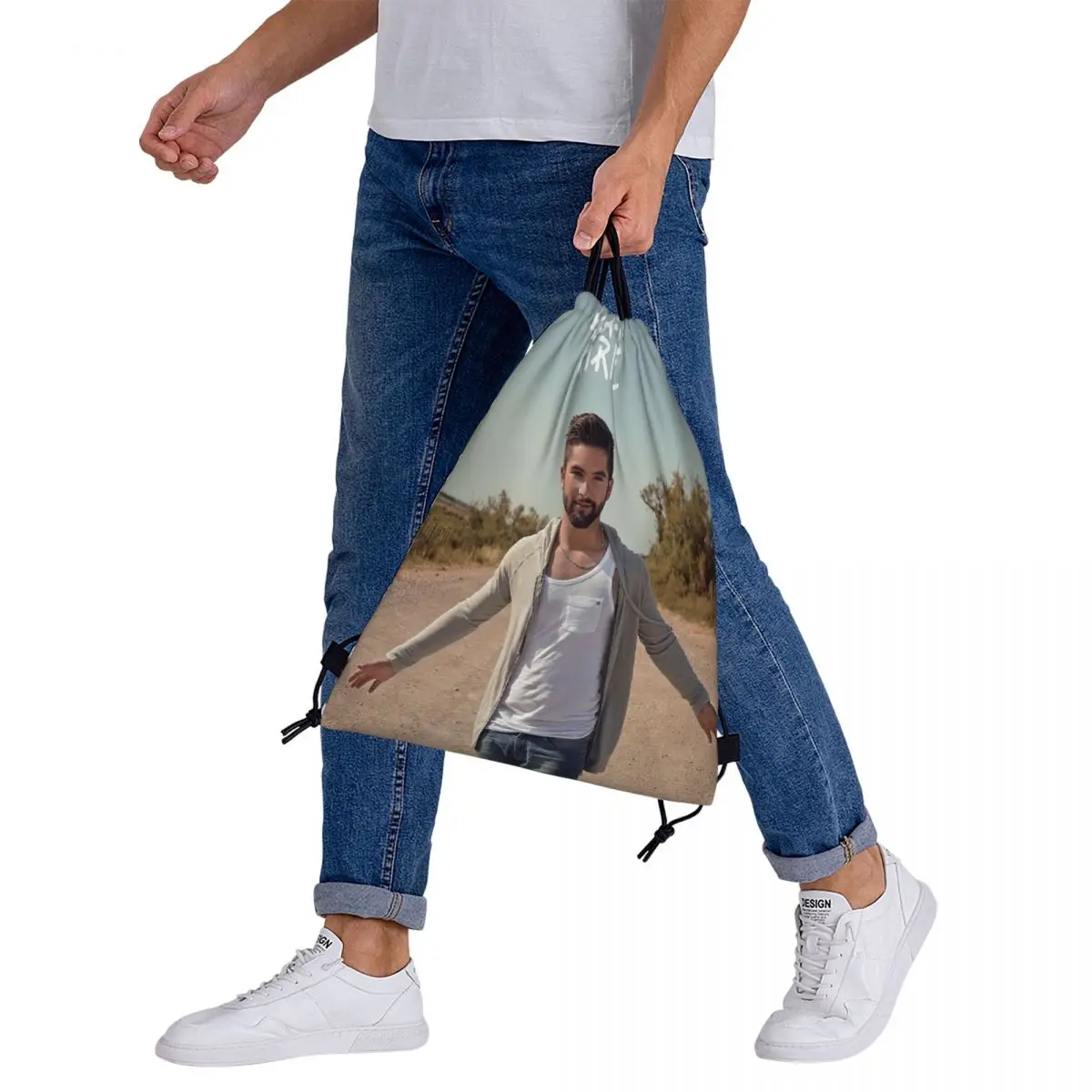 Kendji Girac Rucksäcke lässig tragbare Kordel zug Taschen Kordel zug Bündel Tasche Aufbewahrung tasche Bücher taschen für Reises tu denten