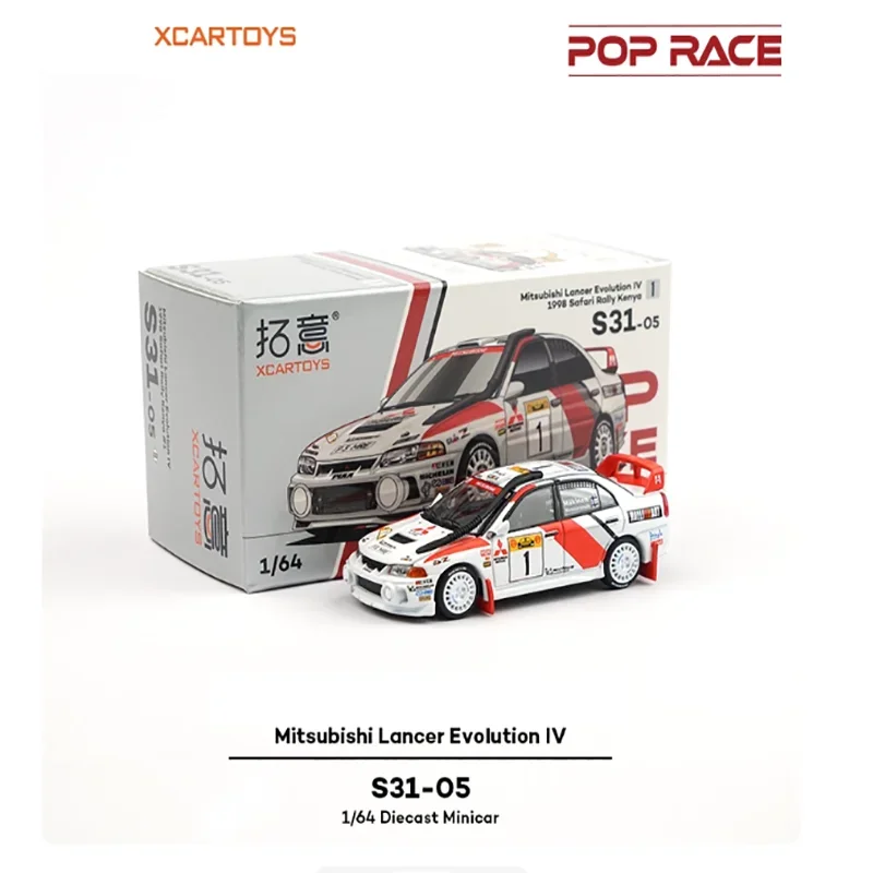 pop-race-xcartoys-スーパーカーランサーエボリューション-iv-レーシングモデル-1-64-合金モーターダイキャストモデル車のおもちゃコレクション男の子のギフト