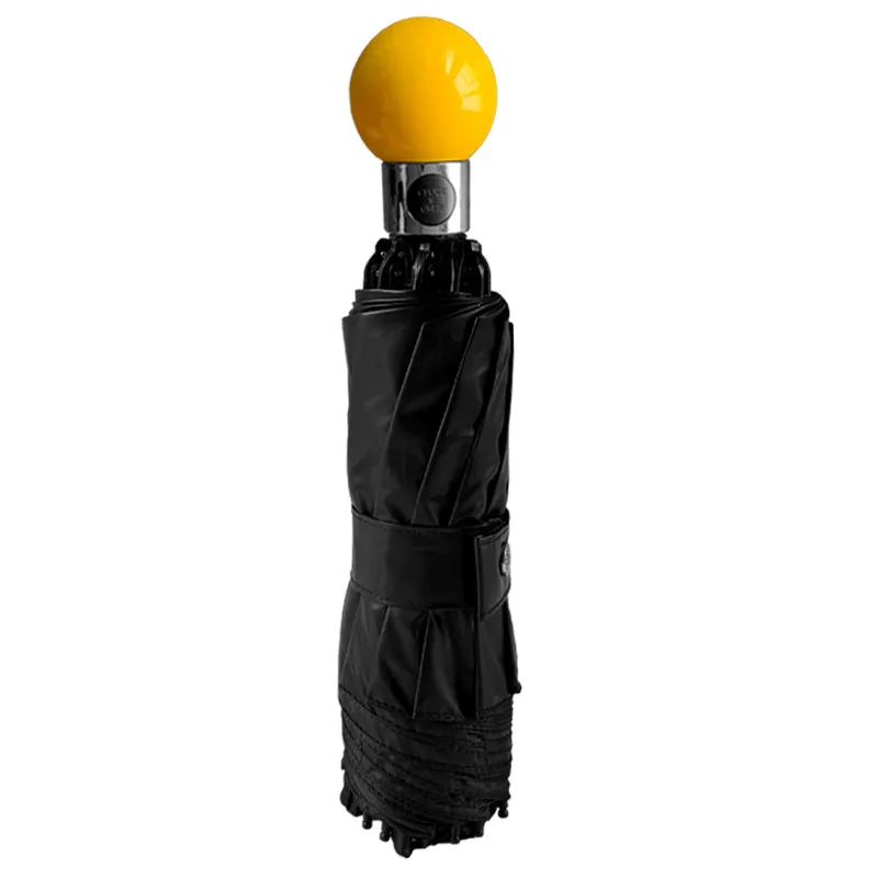 

Черный жаккардовый зонт с автоматическим открытием и закрытием, защита от солнца и ультрафиолета, ветрозащитный, компактный, складной для путешествий, для использования на открытом воздухе Sunny Rainy Days