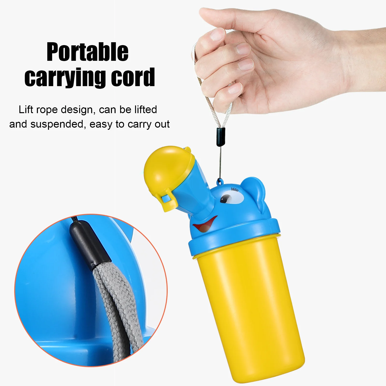 Urinarios de viaje para niños pequeños, cubo para orina para niños, orinal esencial para bebés, asiento para orinar, tazas Abs