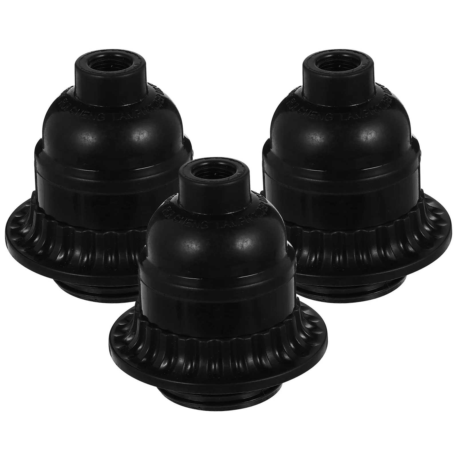 

3pcs Lamp Socket Keyless Holder Replacement High Temperature Plastic Heat Resistant Durable Compact Size Long Term Use