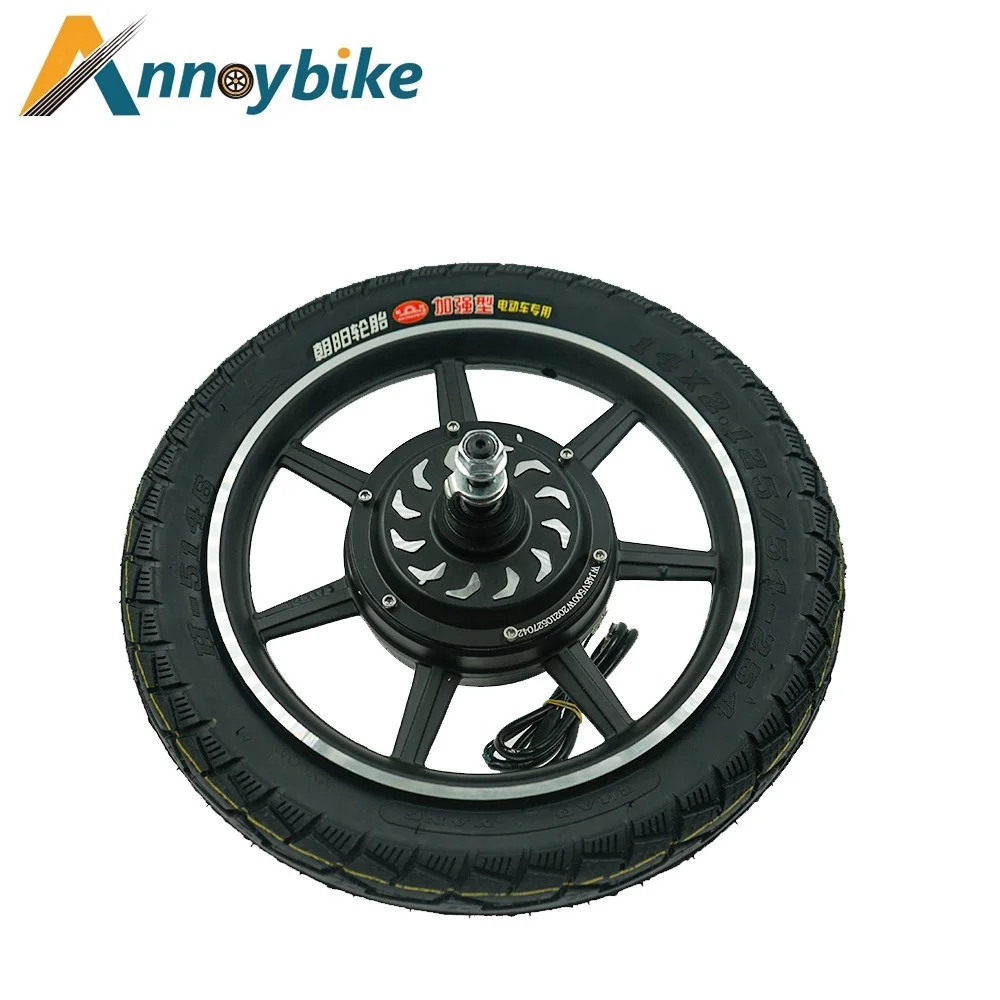 

Electric Bicycle Motor 14 Inch 36V/48V 350W/500W Electric Scooter Brushless Gearless DC Disc Brake Bicicleta Easy Install Motor