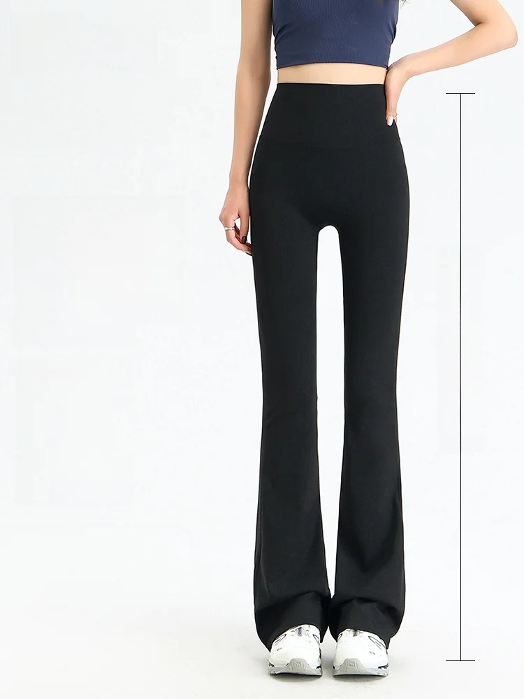 

Modal High Waist Flared Yoga Pants Women's Slimming Bla High Elastici Butt Lifting ark Pants Spring Autumn New Sle