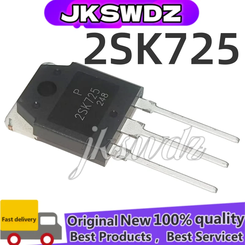 

10PCS 100% New &original 2SK725 K725 500V 15A TO-3P