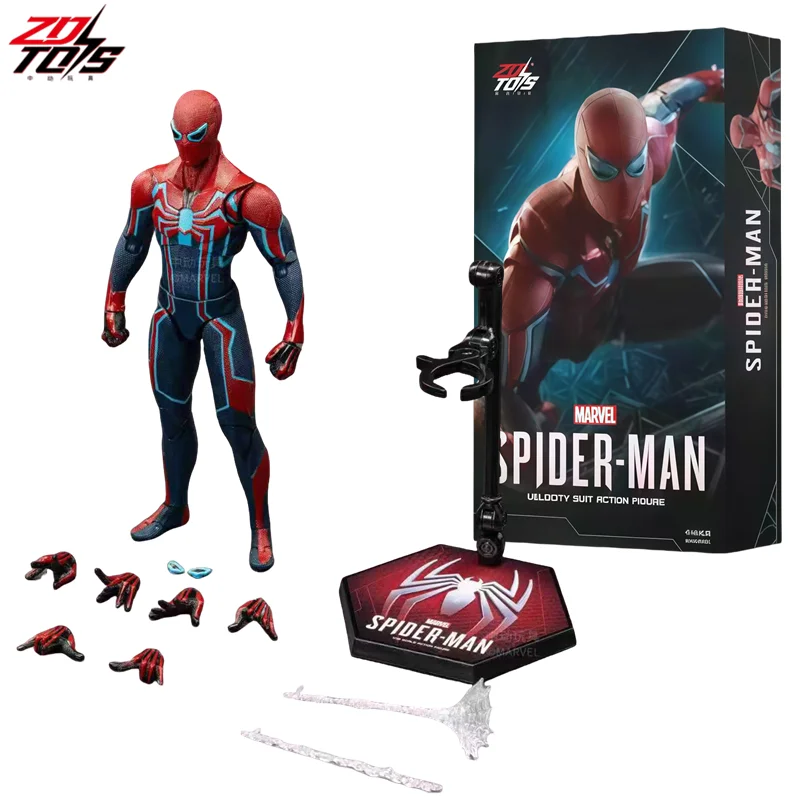 ZDTDS Original Spider-Man Brandneuer Day PUNK ANZUG Scarlet Spider 2099 FORTSCHRITTLICHER ANZUG 1/10 Marvel Actionfigur Modell Spielzeug Geschenk