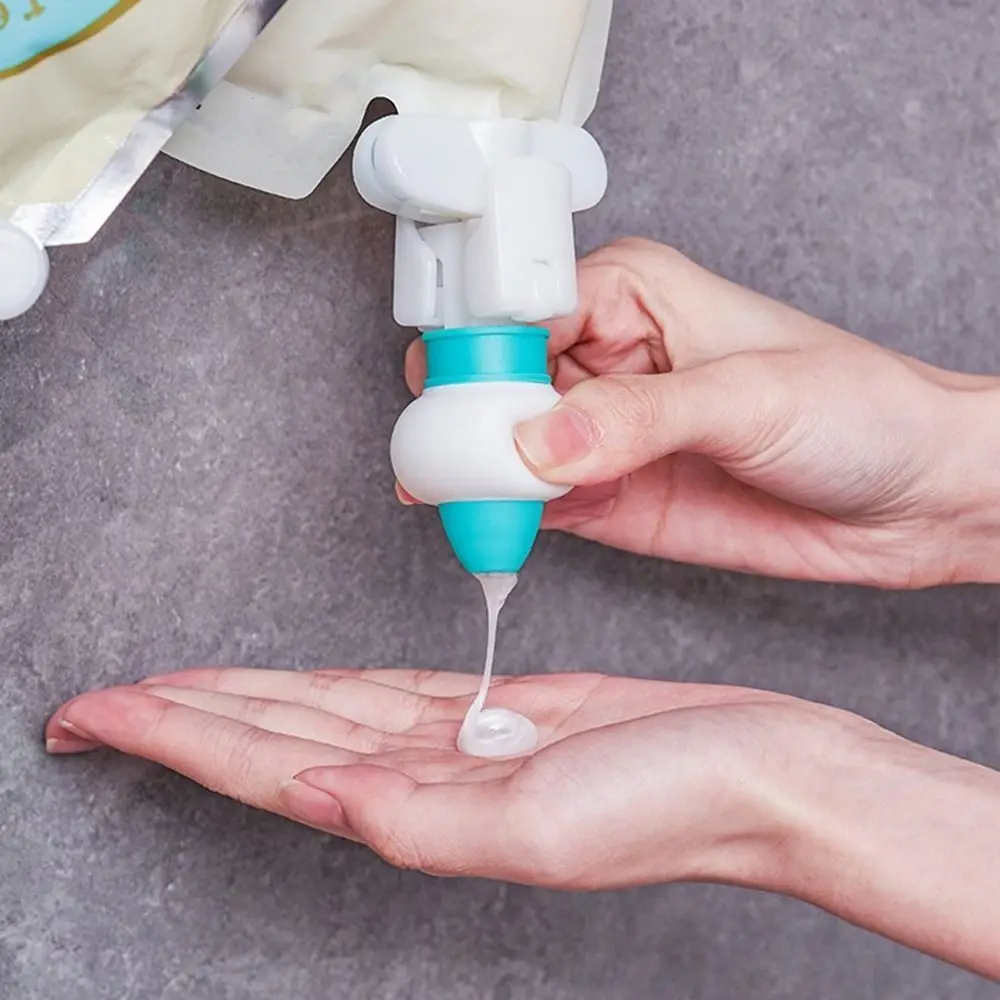 Silicone Bagged Liquid Control Squeezer Japanese Style Leak-Proof Hanging Liquid Guide Pump Labor Saving Upside Down