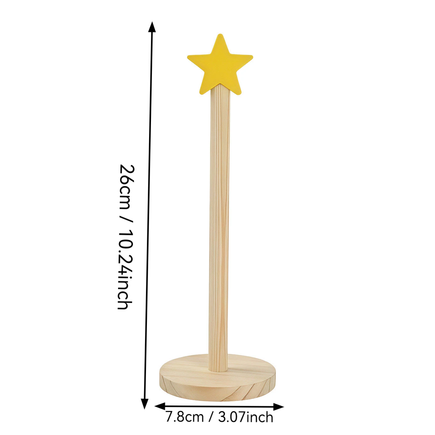 Wooden Desktop Organizer Multipurpose Display Stand for Necklaces Earrings Watches Bracelets Scrunchies Hair Bands Jewelry