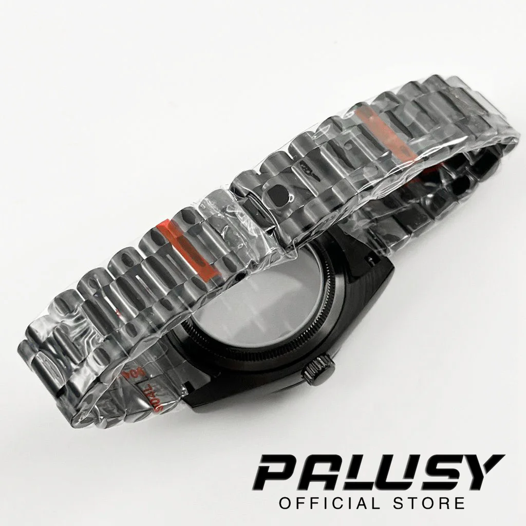 PVD Black 36MM/40MM NH35 Watch Case Stainless Steel Bracelet Sapphire Glass For NH34 NH35 NH36 NH38 NH70 ETA2824 PT5000 Movement