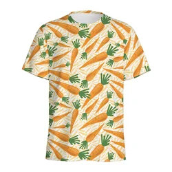 Cartoon Carrot Rabbit 3d Printed T Shirt For Men Women Street Loose T-shirt Summer Round Neck Tee Shirts Children Short Sleeves