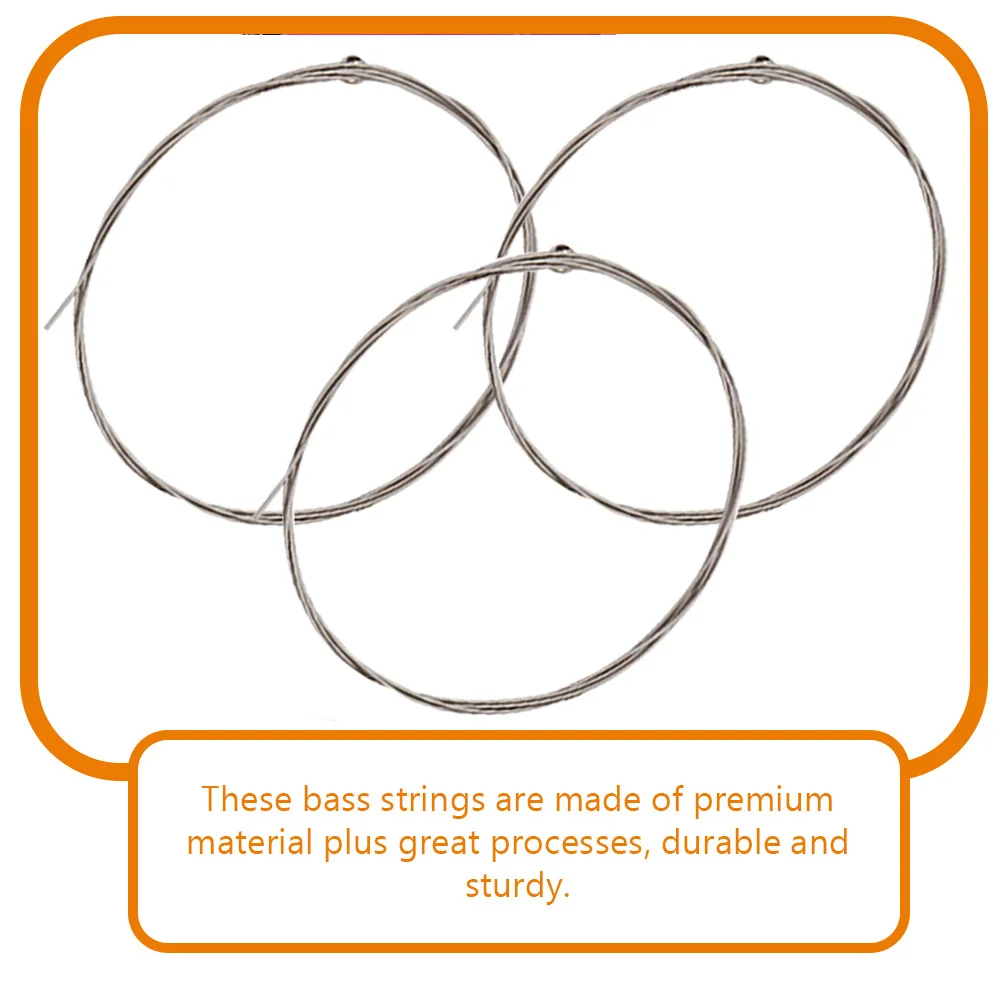 

1Pack Bass Strings Electric Metal Steel Copper Alloy Durable Smooth Feel Bass Guitar Strings Replacement Kit Professional Use