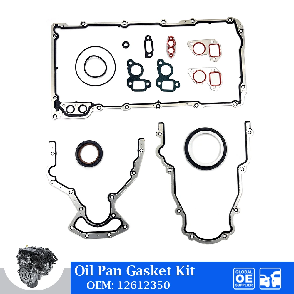 

Oil Pan Gasket Kit For Chevrolet Silverado Express 325cid Gmc Sierra 4.8 5.3 6.0 Autos Accessories 12612350 Engine Gasket Set