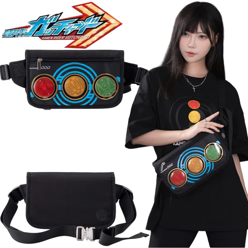 

Новая сумка через плечо Kamen Rider OOO с героями мультфильмов OOO, большая вместительная портативная сумка для хранения, повседневная модная периферия в стиле аниме