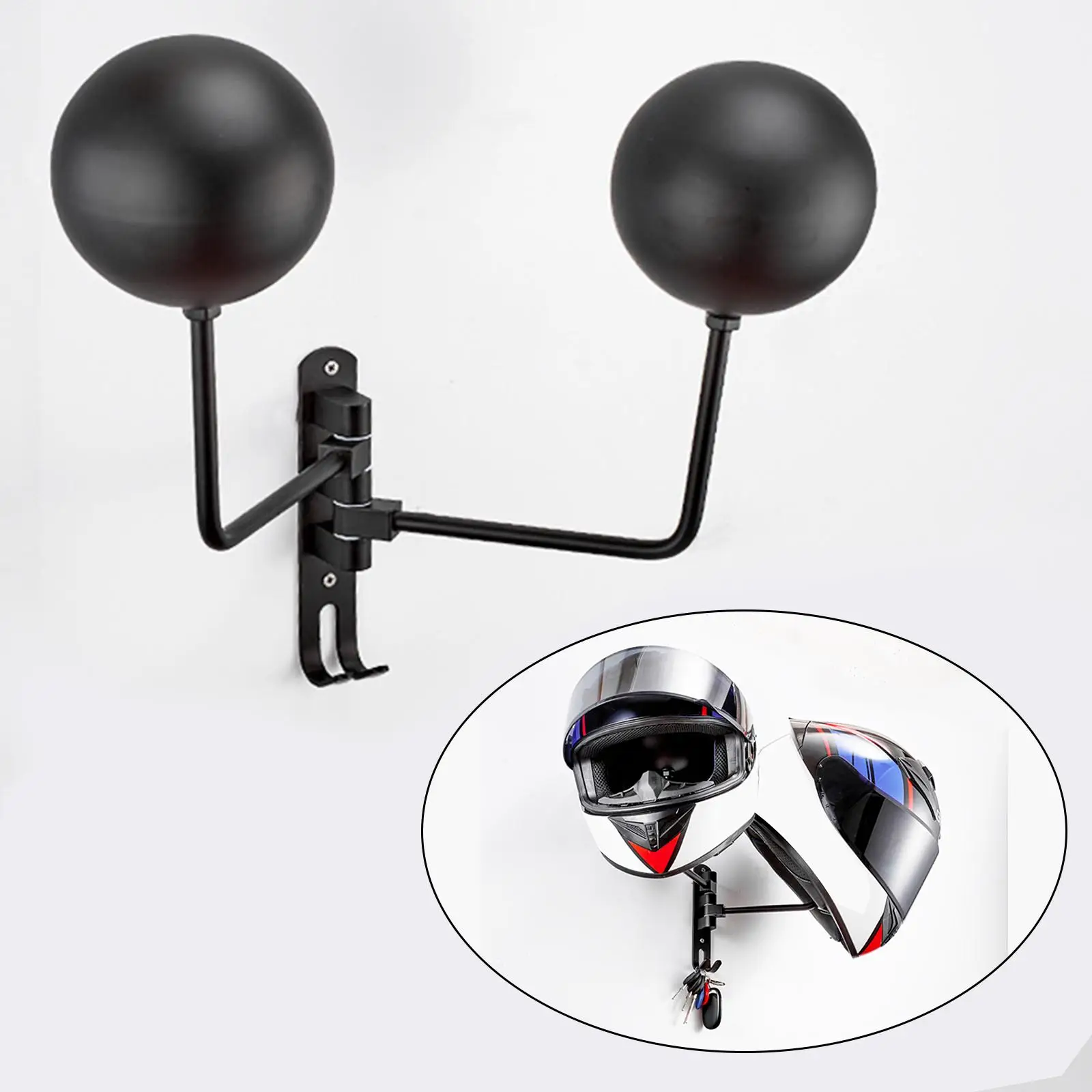 

Hat Storage Rack Motorcycle Accessories 90 Degree Rotation Display Stand for